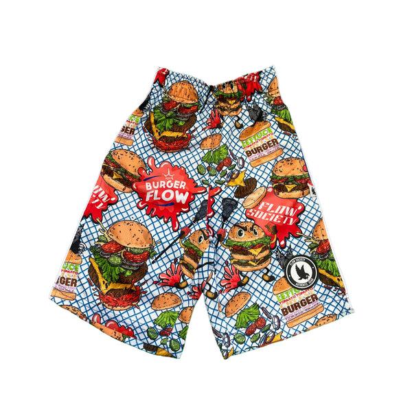 Flow Society Mens Flow Burger Attack Short Blue