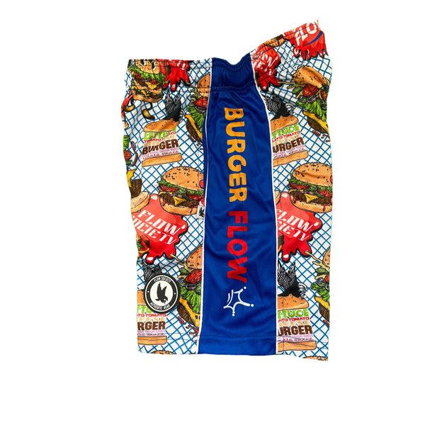 Flow Society Mens Flow Burger Attack Short Blue