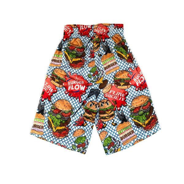 Flow Society Mens Flow Burger Attack Short Blue