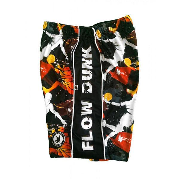 Flow Society Mens Flow Dunk Attack Short Black/Red