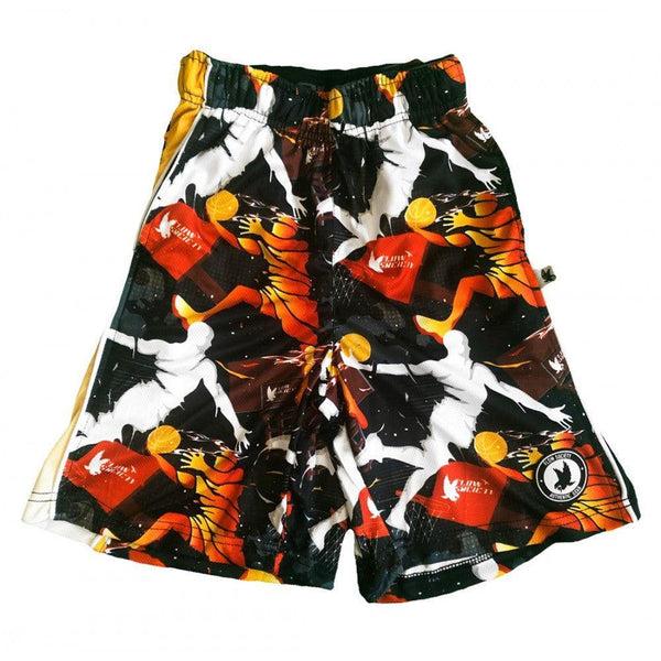 Flow Society Mens Flow Dunk Attack Short Black/Red