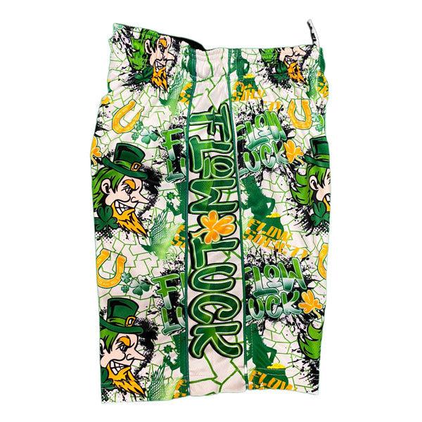 Flow Society Mens Flow Luck Short White/Green