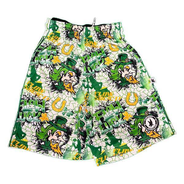 Flow Society Mens Flow Luck Short White/Green
