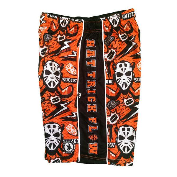 Flow Society Mens Hat Trick Attack Short Orange