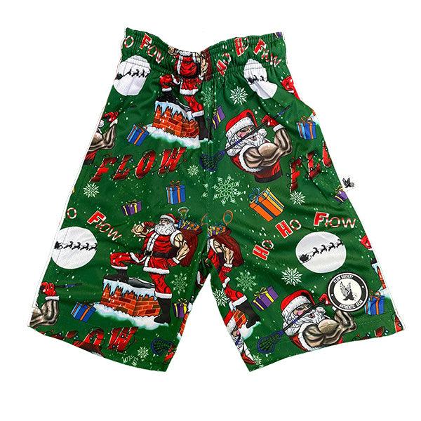 Flow Society Mens Ho Ho Merry Flow Short Green