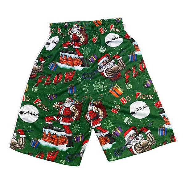 Flow Society Mens Ho Ho Merry Flow Short Green