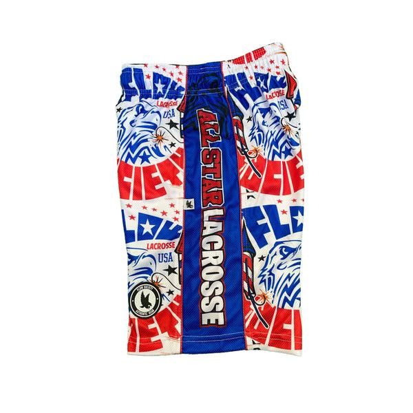 Flow Society Mens Kaboom All Star Lax Short Multi