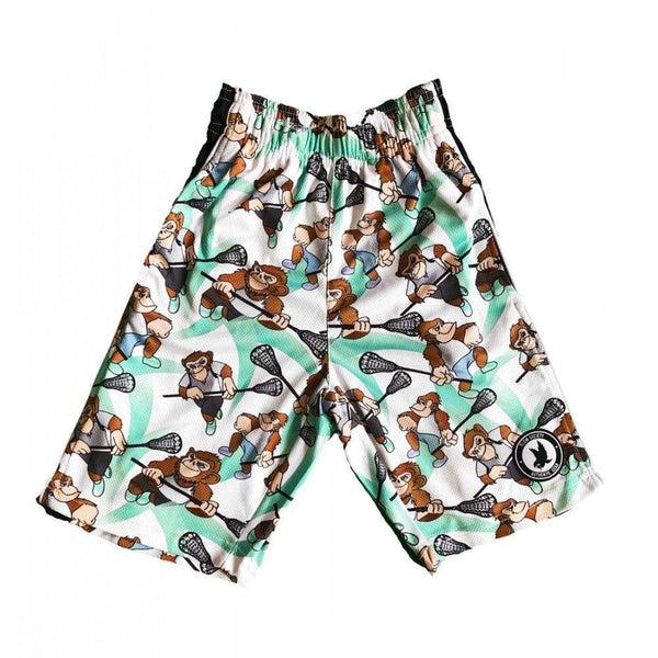 Flow Society Mens Laxing Chimp Attack Short White