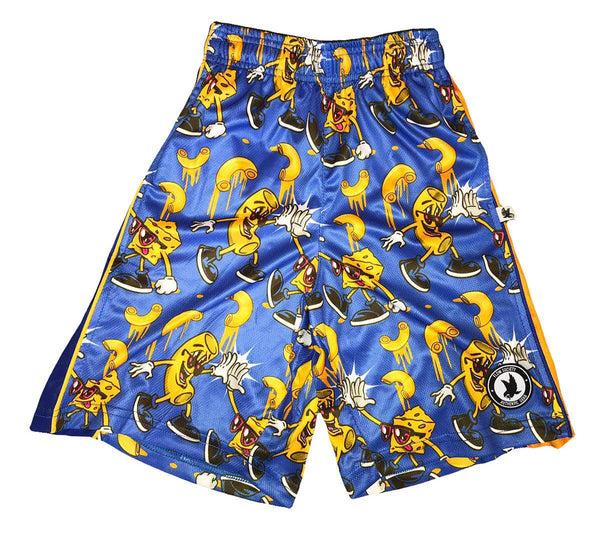 Flow Society Mens Mac 'n Cheese Attack Short Blue