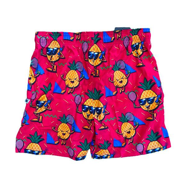 Flow Society Mens Pineapple 7" Tennis Short Pink