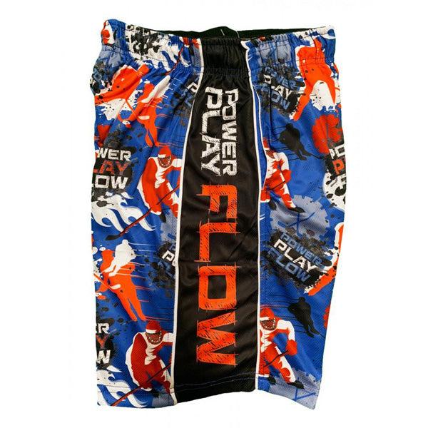Flow Society Mens Power Play Attack Short Blue