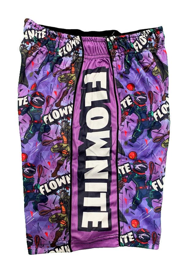 Flow Society Mens Purple Flownite Shorts Purple