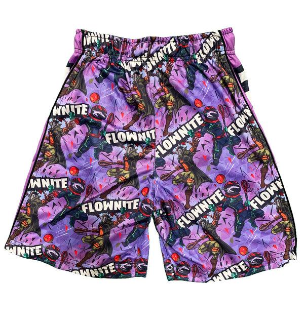 Flow Society Mens Purple Flownite Shorts Purple