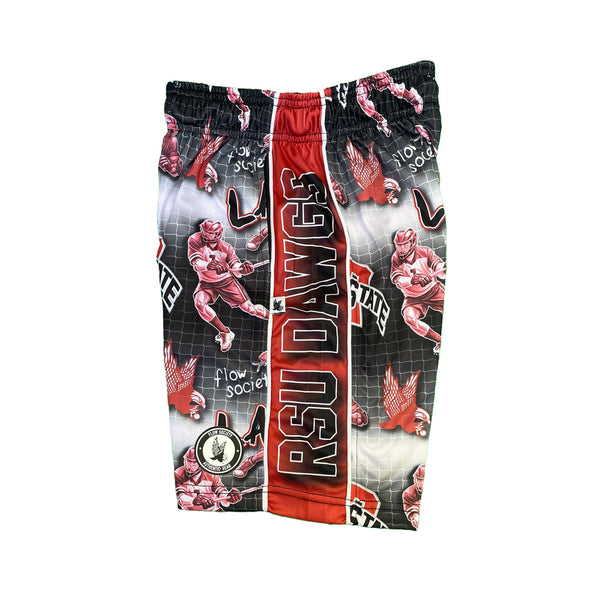 Flow Society Mens Rizz State Lax Short Black