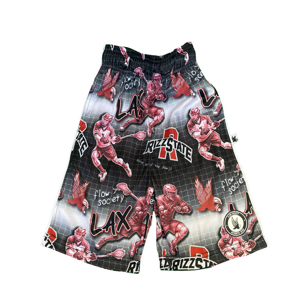 flow society Mens Rizz State Lax Short Black