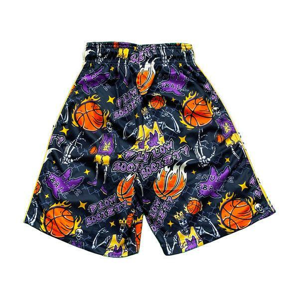 Flow Society Mens Skeleton Hoops Short Black