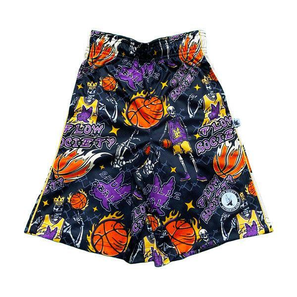 flow society Mens Skeleton Hoops Short Black