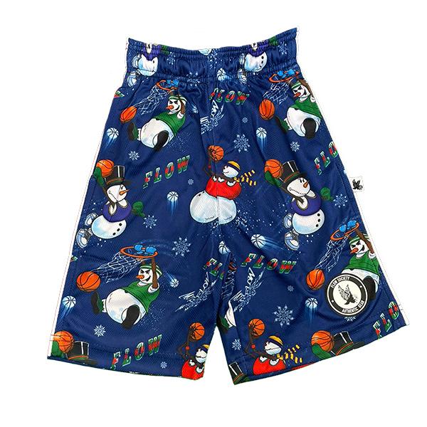 flow society Mens Snowman Frosty Bball Short Blue