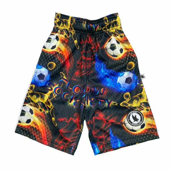 flow society Mens Soccer Nets Short Black