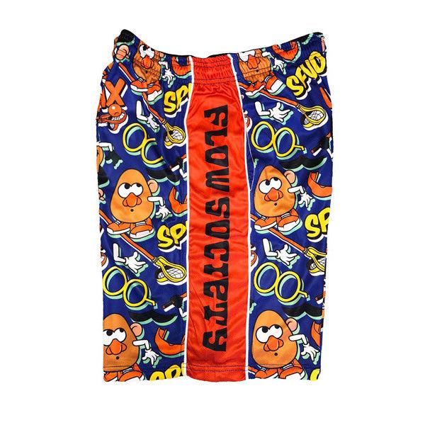 Flow Society Mens Spud Attack Shorts Blue