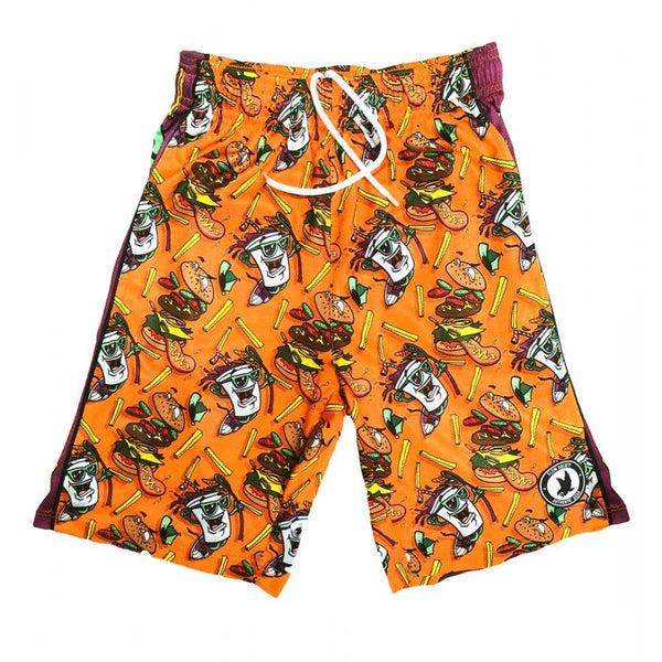 flow society Mens Supersize Attack Short Orange