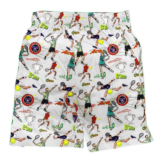 Flow Society Mens Tennis Flow 7" Short White White
