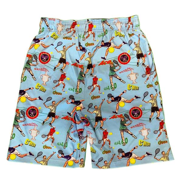 Flow Society Mens Tennis Flow 9" Short Blue Blue
