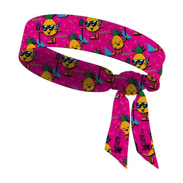 flow society Pineapple Lax Headband Pink