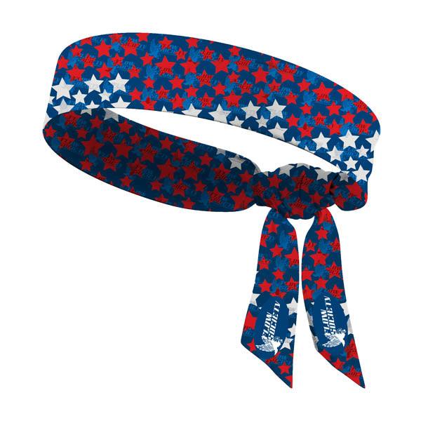 Flow Society Stars Headband Blue White & Red
