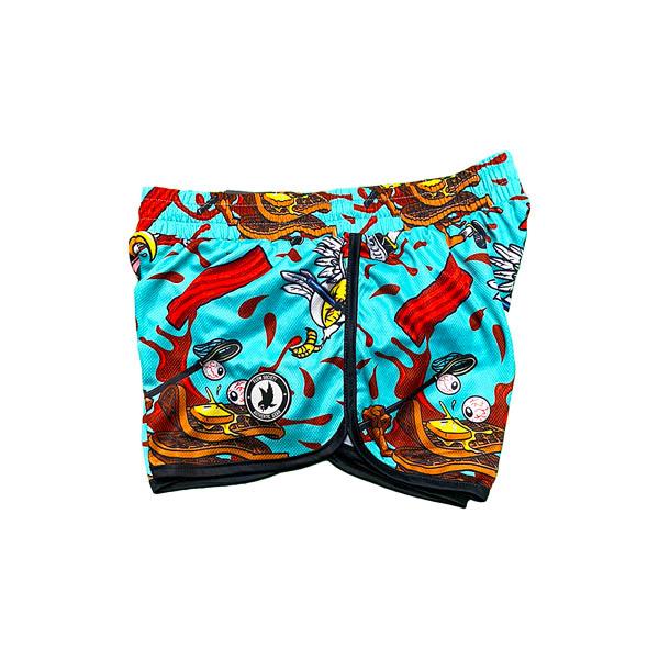 Flow Society Womens Chicken & Waffles Short Blue