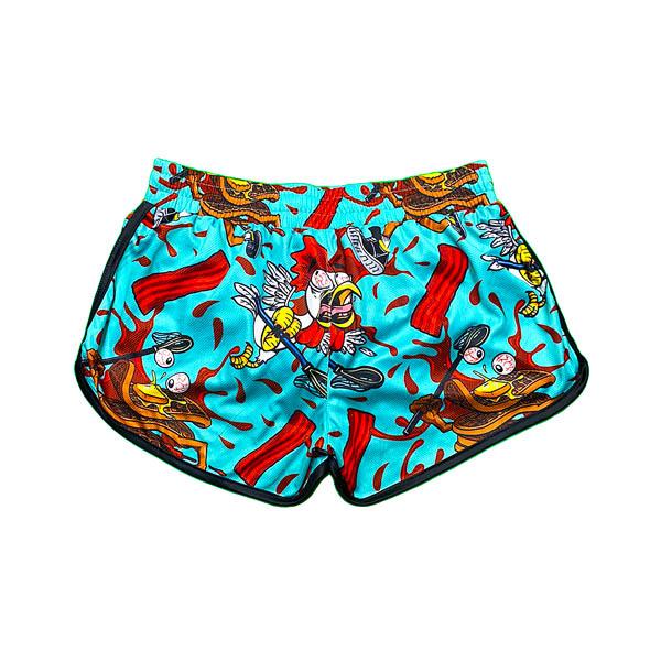 Flow Society Womens Chicken & Waffles Short Blue