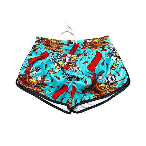 Flow Society Womens Chicken & Waffles Short Blue