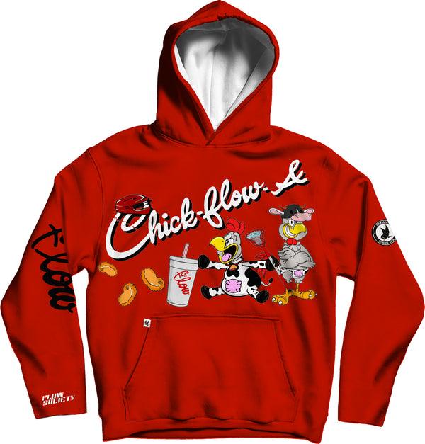 flow society Youth & Adult Chick-Flow-A Hoodie Red