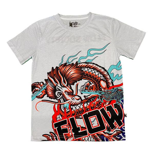 flow society Youth & Adult Dragon Lax Tee Grey