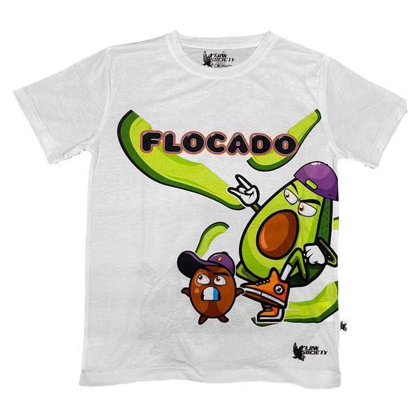 flow society Youth & Adult Flocado Tee Shirt White