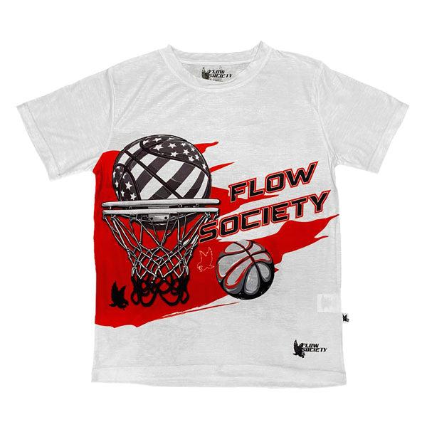 flow society Youth & Adult Flow Dunk Tee Shirt White