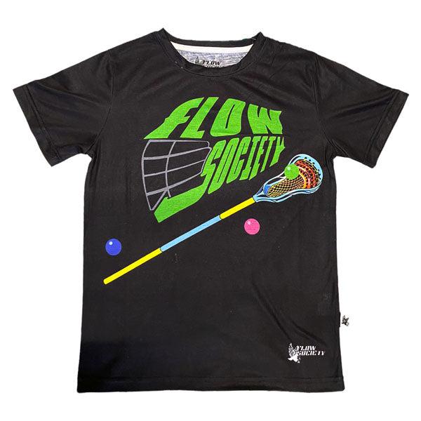 Flow Society Youth & Adult Lax Stix Tee Shirt Black