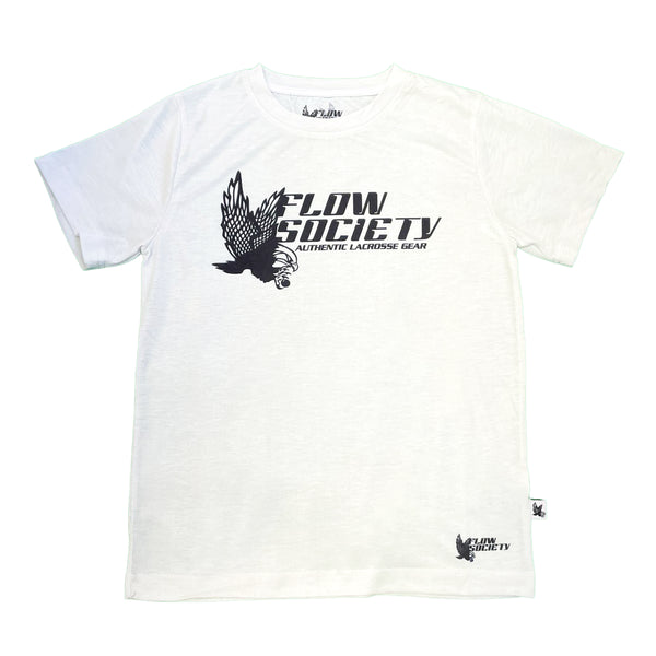 flow society Youth & Adult One Flow Tee Shirt White