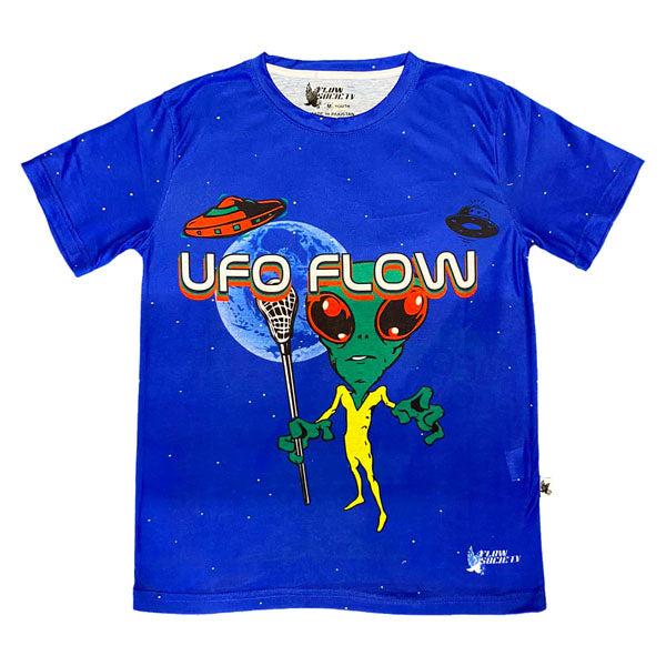 flow society Youth & Adult UFO Flow Tee Shirt Blue