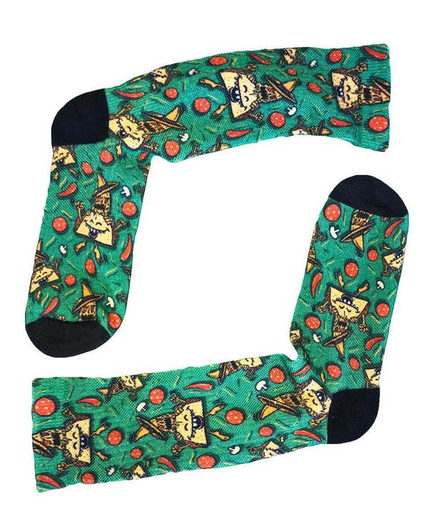 Flow Society Youth Bad Hombre Crew Socks Green