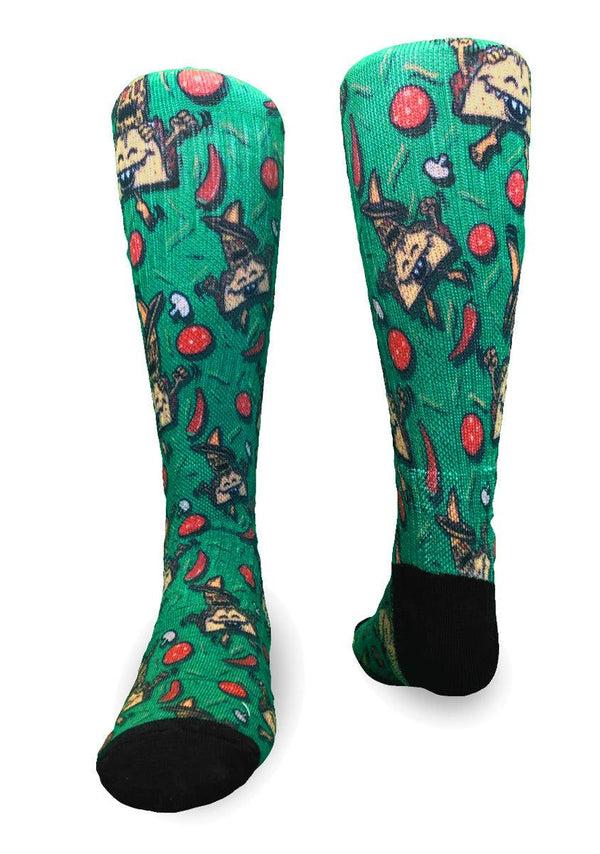 flow society Youth Bad Hombre Crew Socks Green