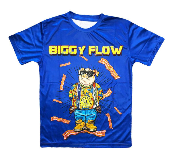 flow society Youth Biggy Flow Tee Shirt Blue