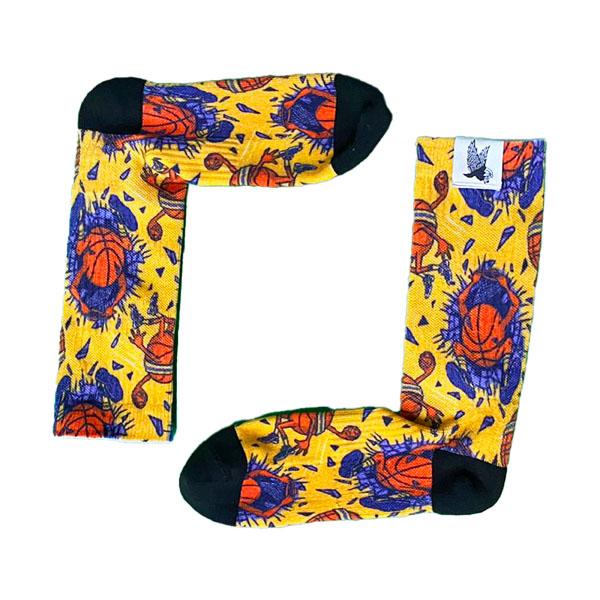 Flow Society Youth Buzzer Beater Crew Sock Yellow