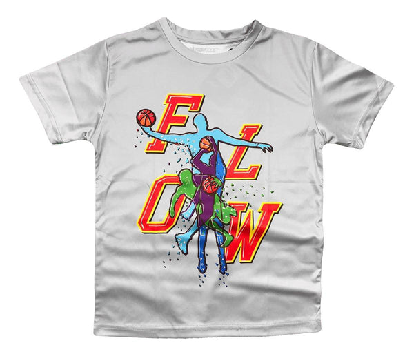 flow society Youth Flow Hoops Tee Shirt Grey
