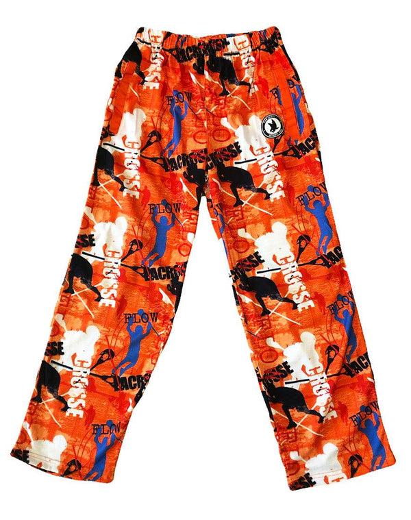 flow society Youth Lacrosse Lounge Pants Orange