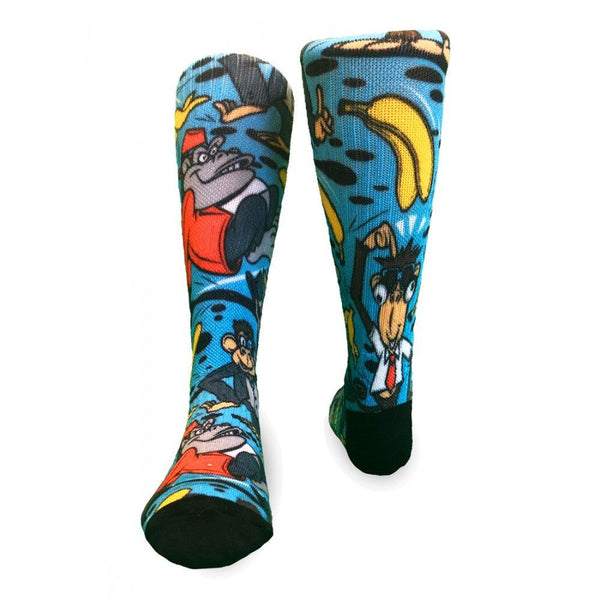 Flow Society Youth Monkey Suit Crew Socks Blue