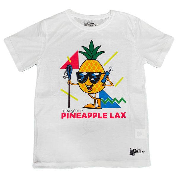 Flow Society Youth Pineapple Lax Tee Shirt White