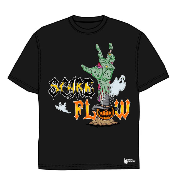 flow society Youth Scare Crow Flow Tee Shirt Black