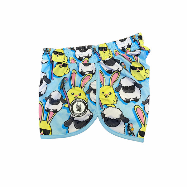 Flow Society Girls & Womens Baaad To The Flow Short Light Blue