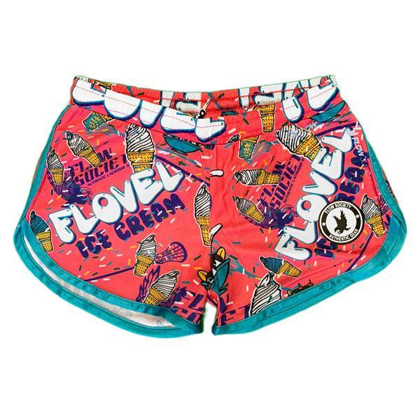 Flow Society Girls & Womens Flovel Ice Cream Short Pink